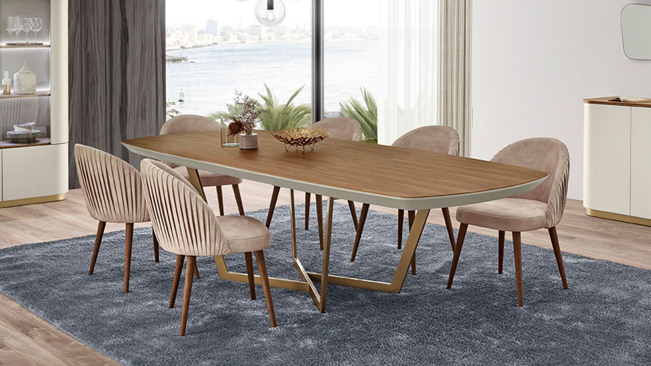 Mesa de Jantar Fixa Aroma 01, Mobiliário Graça Interiores