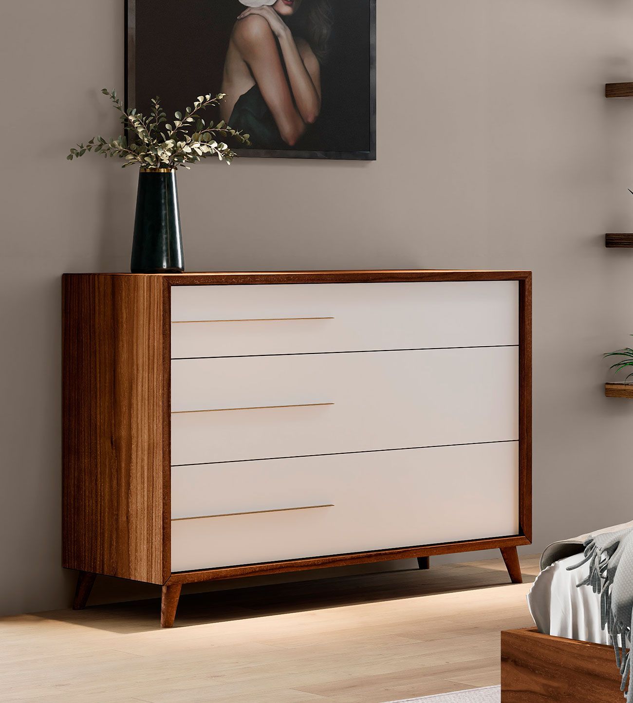 Quarto Tre III, cama