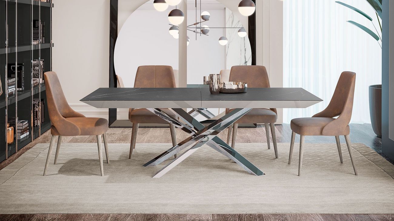 Mesa de Jantar Ext. Gery, Salas de Jantar Graca Interiores