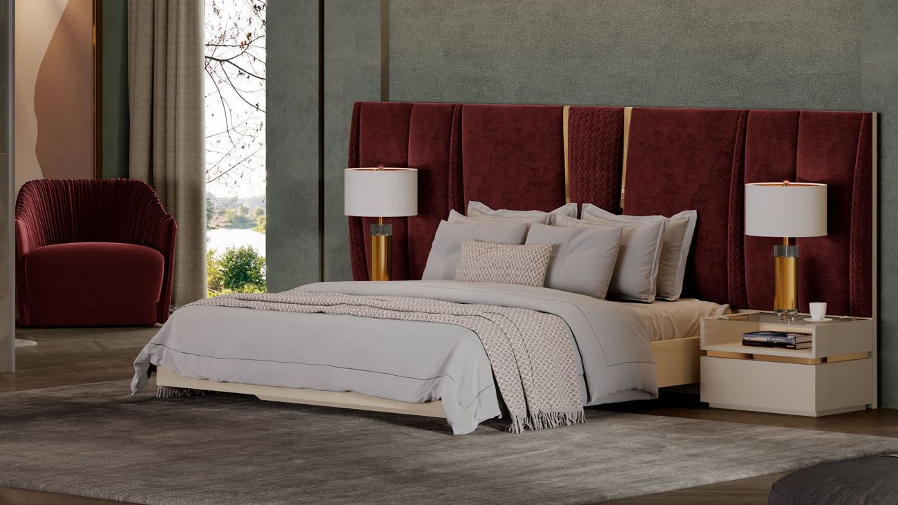 Cama Estofada Armani II, Mobiliário Graça Interiores