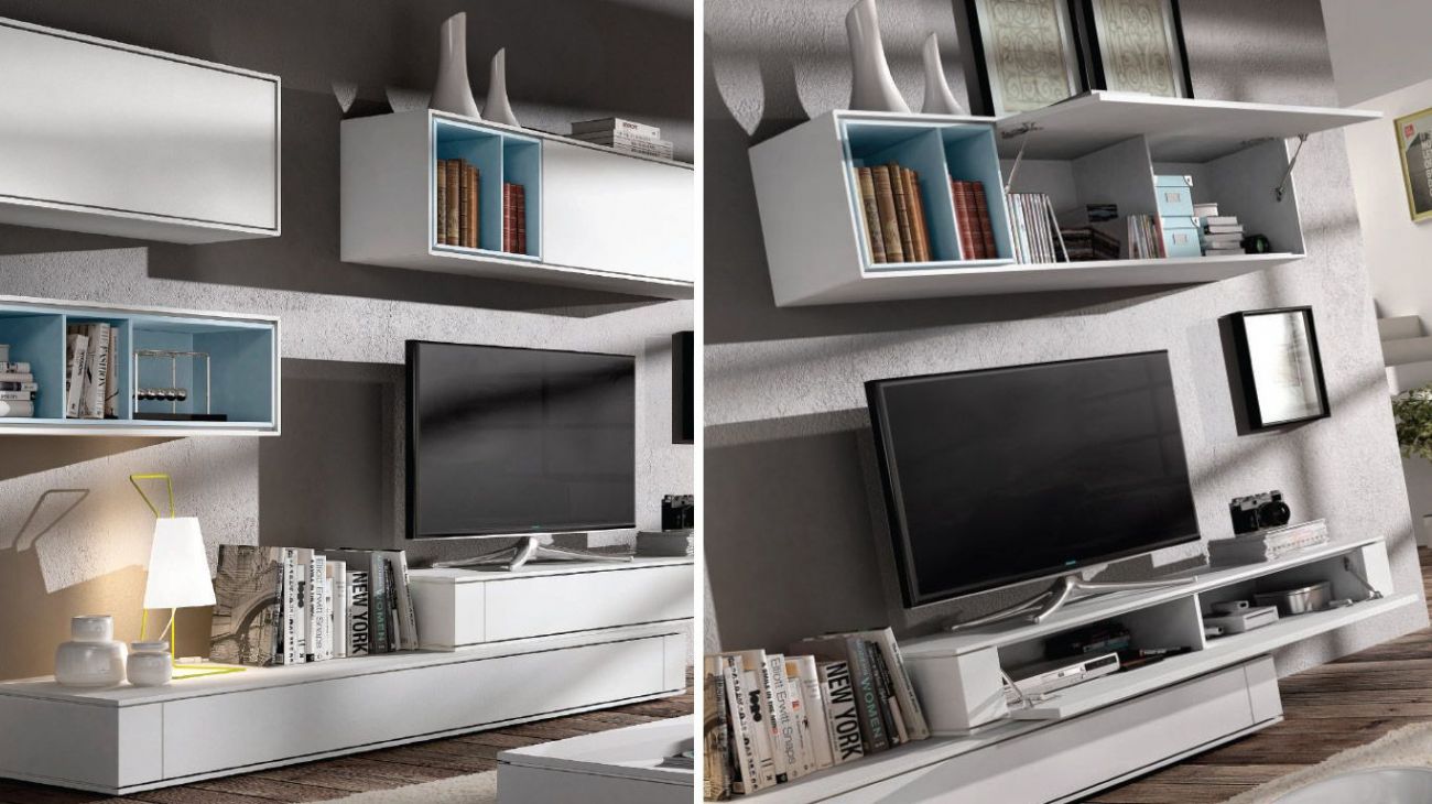 Estante TV NN405, Salas de Estar Graca Interiores