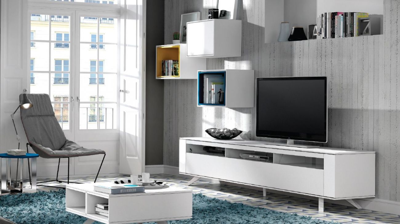 Estante TV NN424, Salas de Estar Graca Interiores