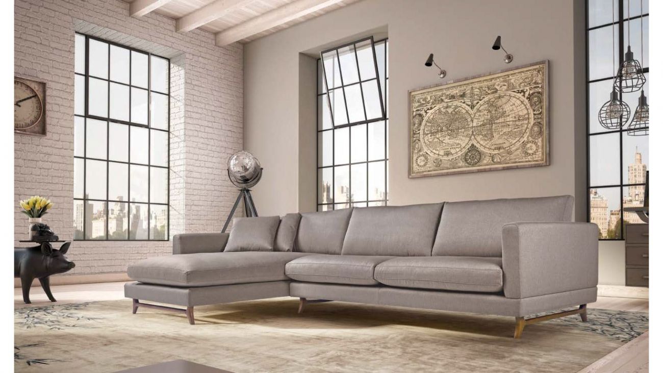 Sofá Miles c/Chaise, Sofa Chaise Longue Graca Interiores