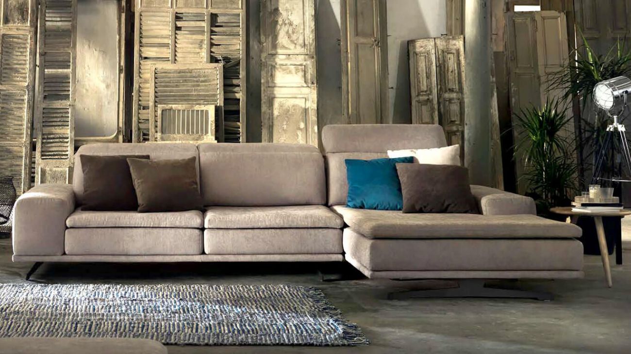 Sofá Siena c/Chaise, Sofa Chaise Longue Graca Interiores