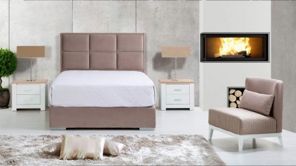 Cama Casal Estofada Sophie