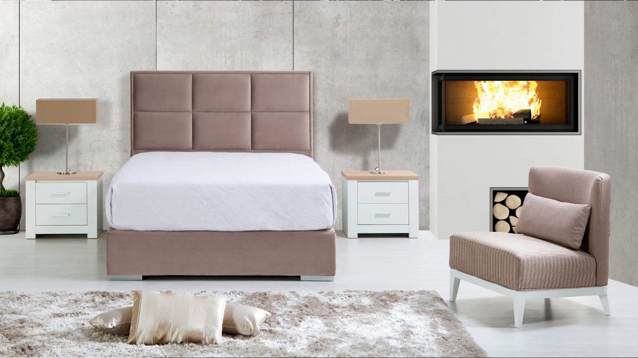 Cama Casal Estofada Sophie, Quartos de Casal Graca Interiores