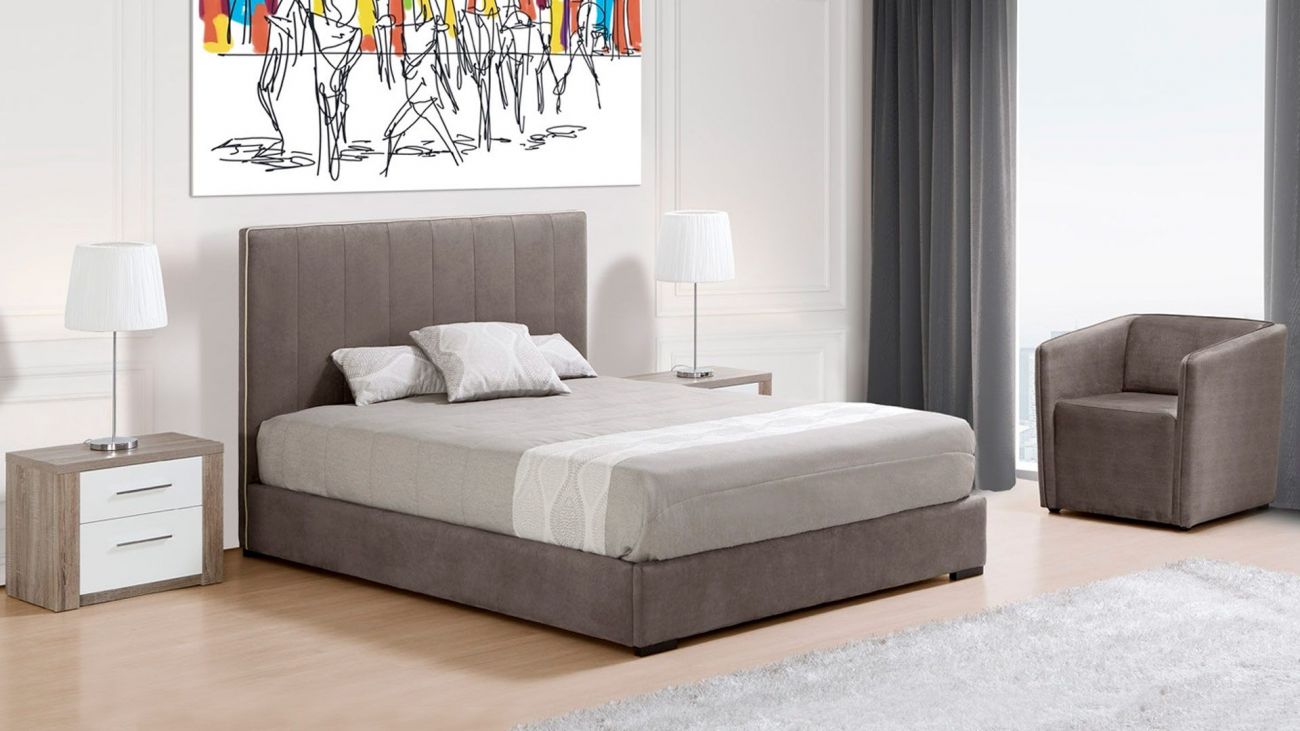 Cama Casal Estofada Taylor, Camas Estofadas Graca Interiores