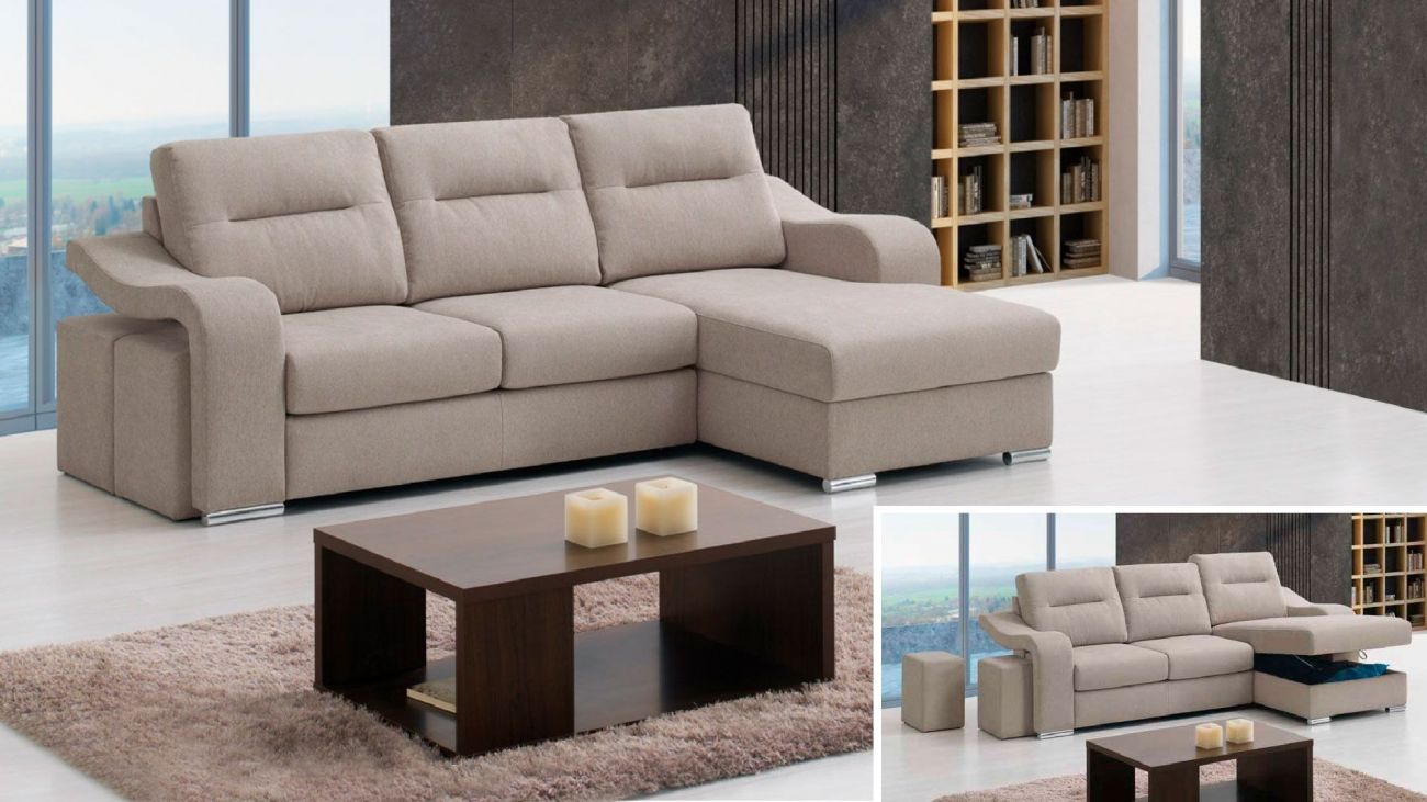 Sofá Ozzy Chaise, Sofa Chaise Longue Graca Interiores