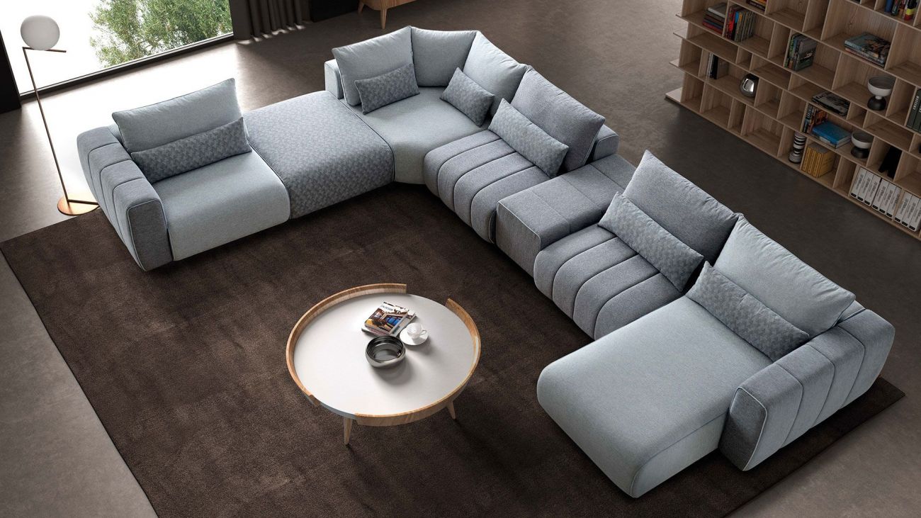 Sofá Square, Sofa Chaise Longue Graca Interiores