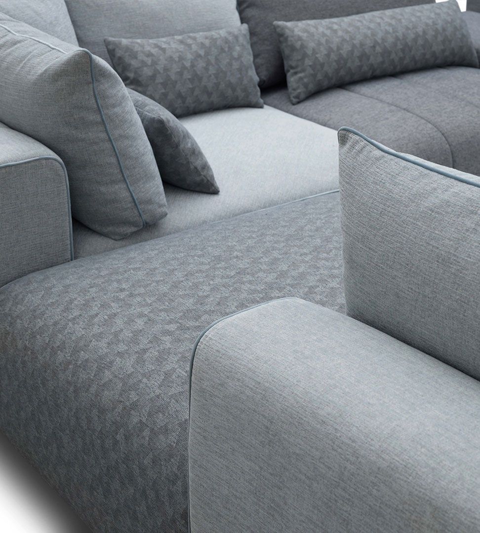 Sofá Square, Sofa Chaise Longue Graca Interiores