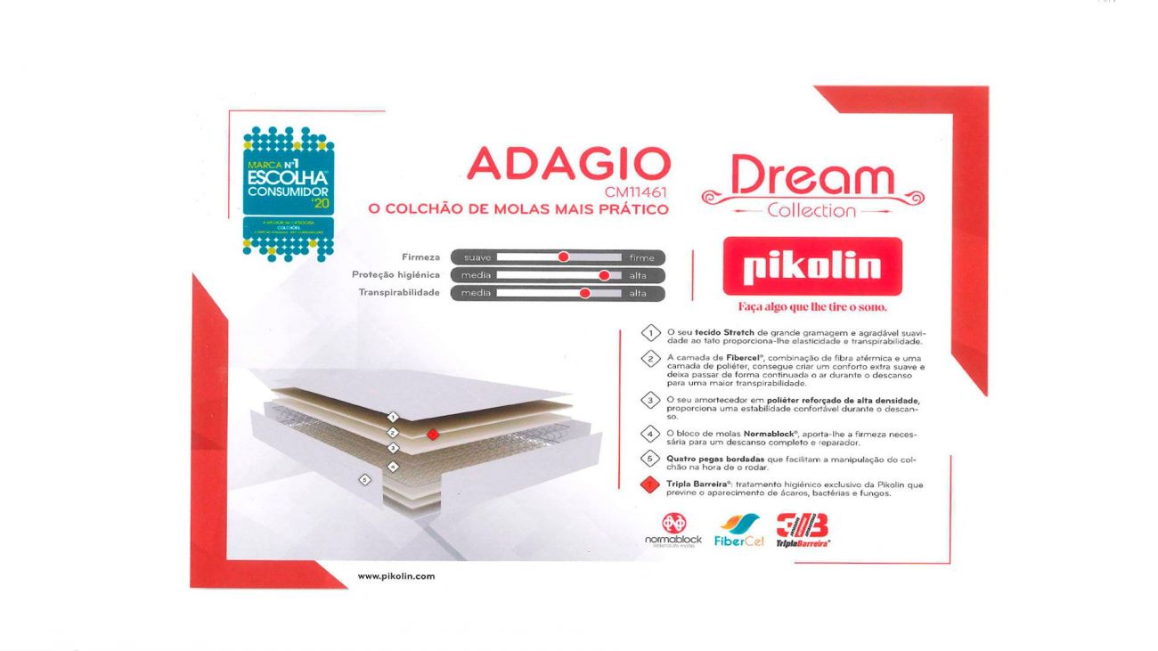 Colchão Adagio, Campanha Colchões Molas Pikolin 