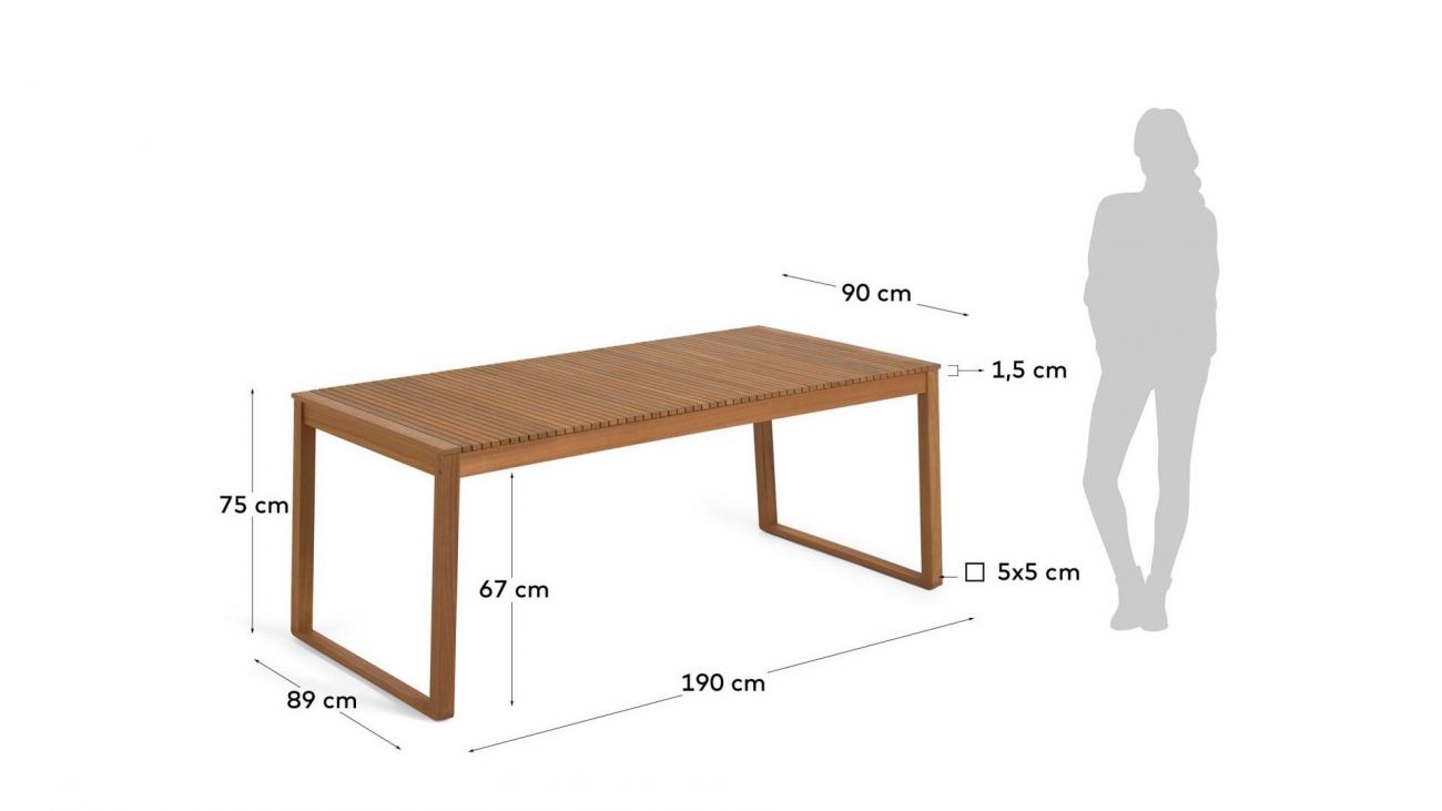 Mesa de Exterior Emili, Mesas Jardim Graça Interiores