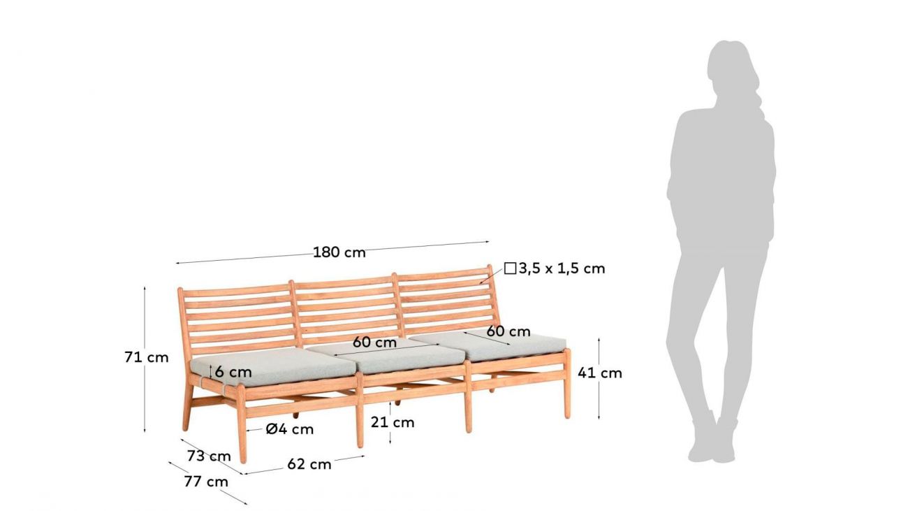 Sofá Exterior Simja, Mobiliário Jardim Graça Interiores 
