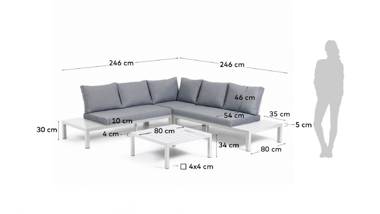 Conjunto de Exterior Duka, Mobiliário Graça Interiores