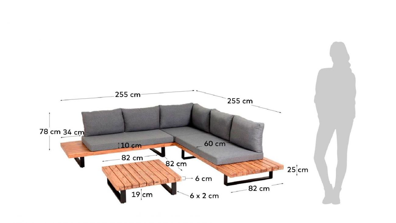 Conjunto de Exterior Zalika, Mobiliário Graça Interiores