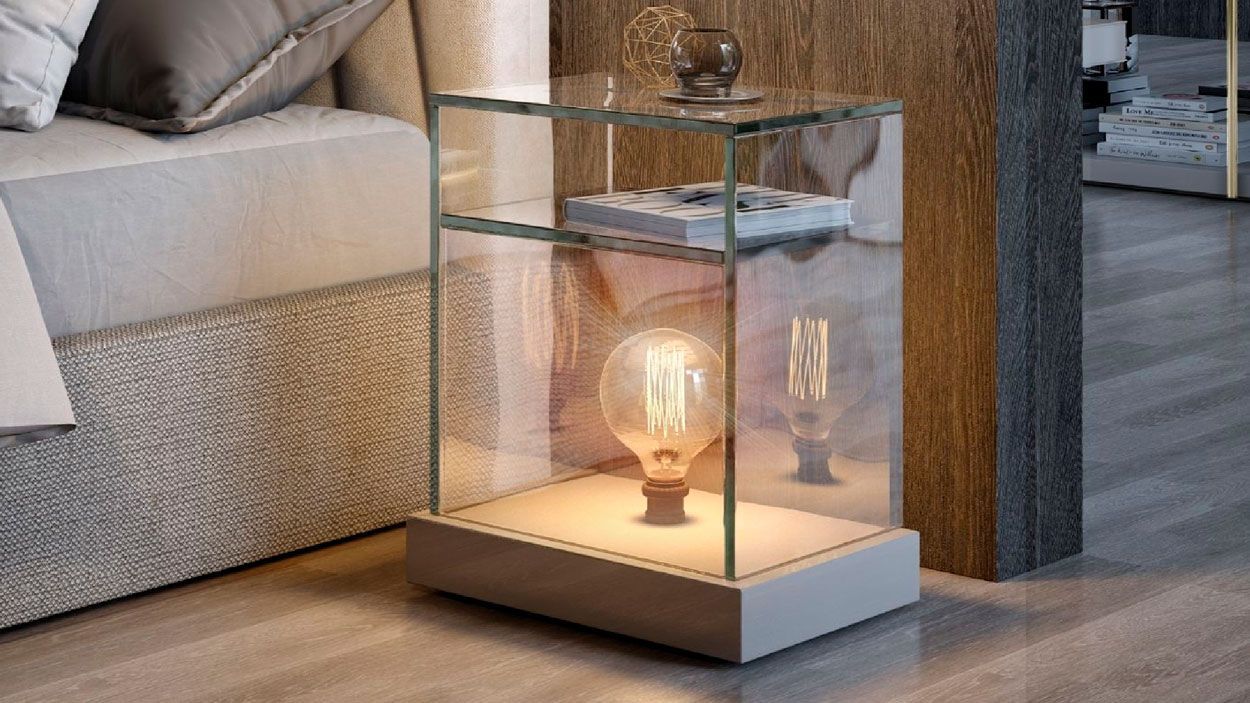 Mesa de Apoio Ellender Glass, Salas de Estar Graca Interiores