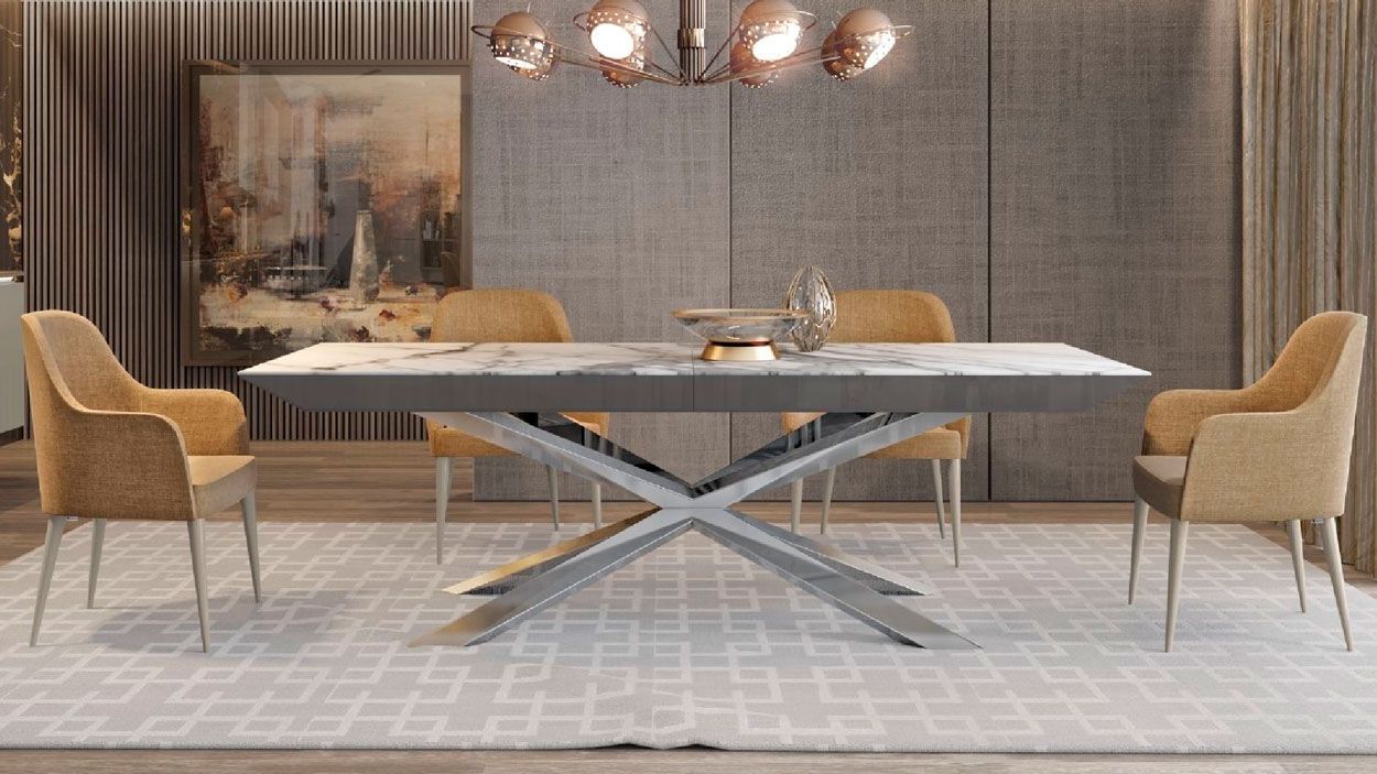 Mesa de Jantar Extensível Gascoh, Salas de Jantar Graca Interiores
