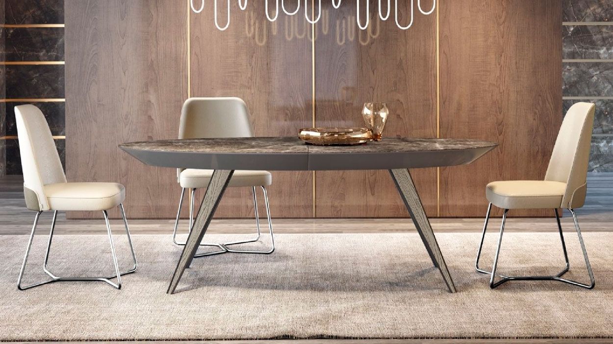 Mesa Extensível Harpe, Mesa de Jantar Graca Interiores