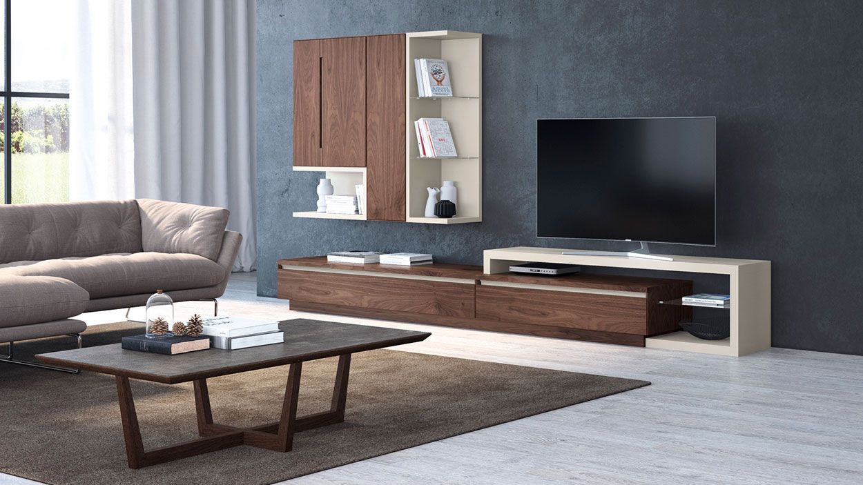 Estante TV Lyra 23, Salas de Estar Graca Interiores