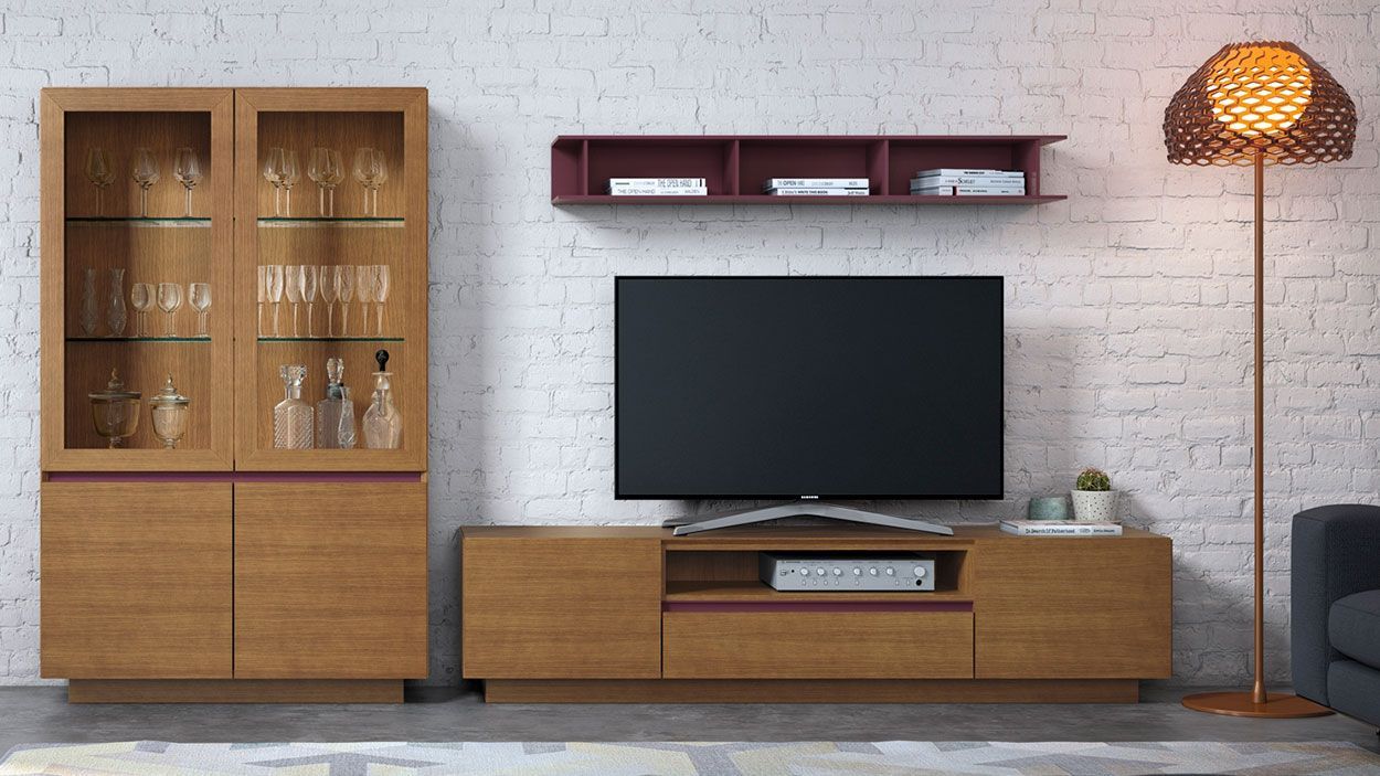 Estante TV Lyra 24, Salas de Estar Graca Interiores