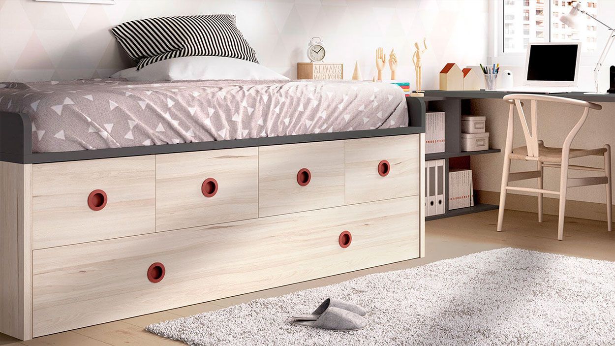 Cama Juvenil H-107, Crianca e Juvenil Graca Interiores 