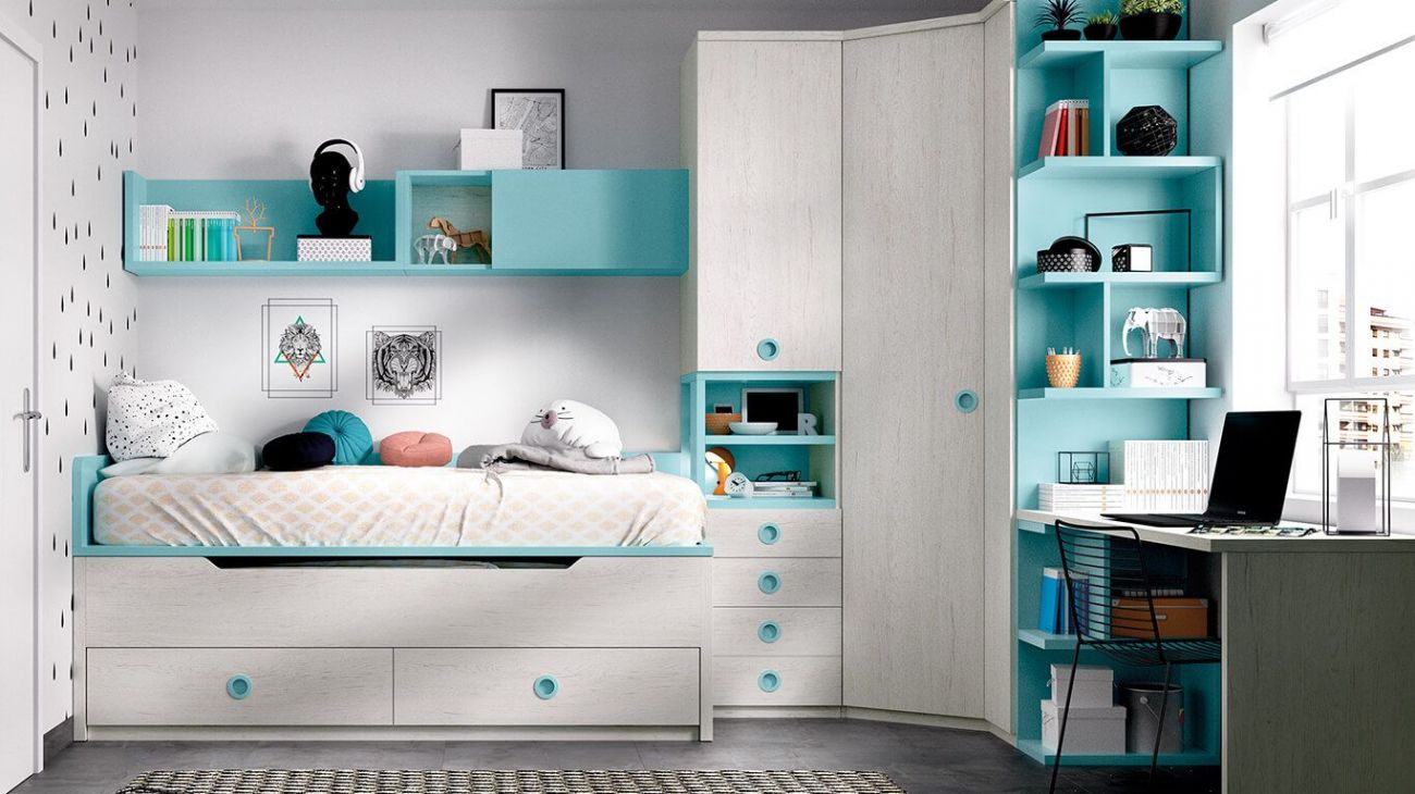 Quarto Juvenil H-118, Mobiliário Graça Interiores