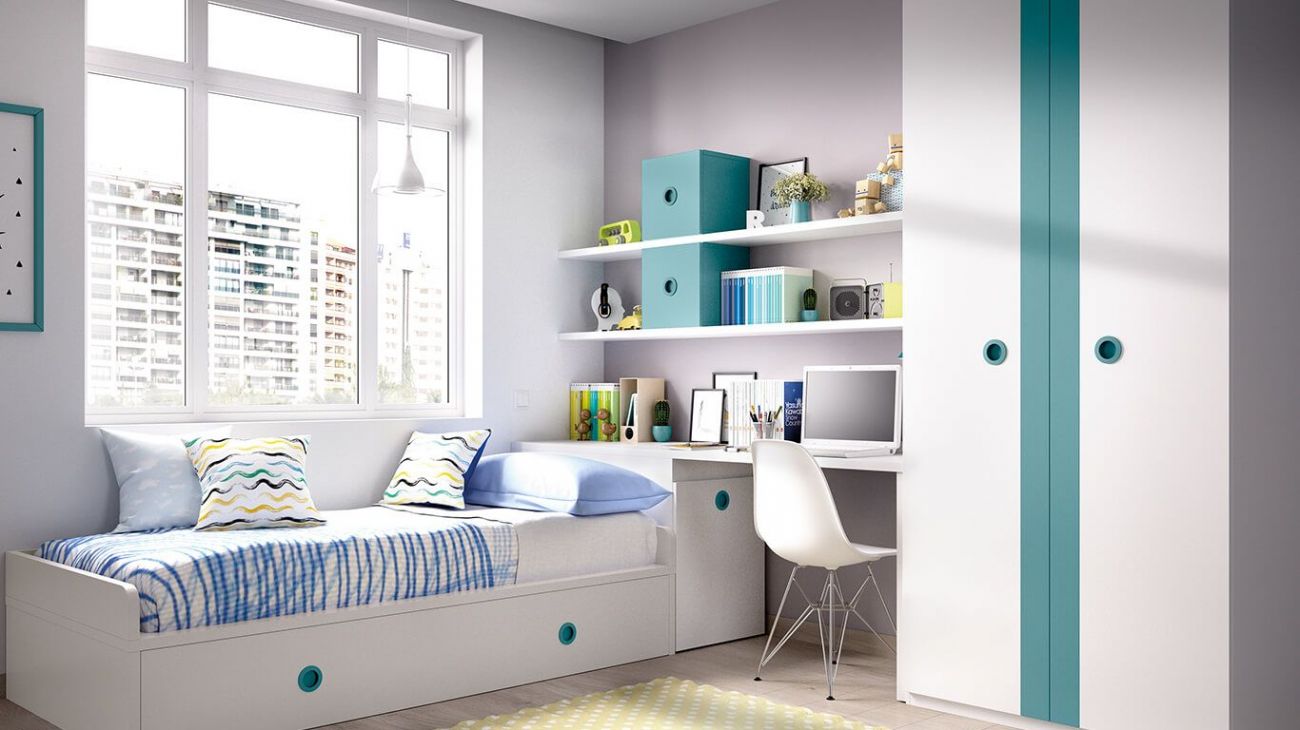 Quarto Juvenil H-204, Mobiliário Graça Interiores