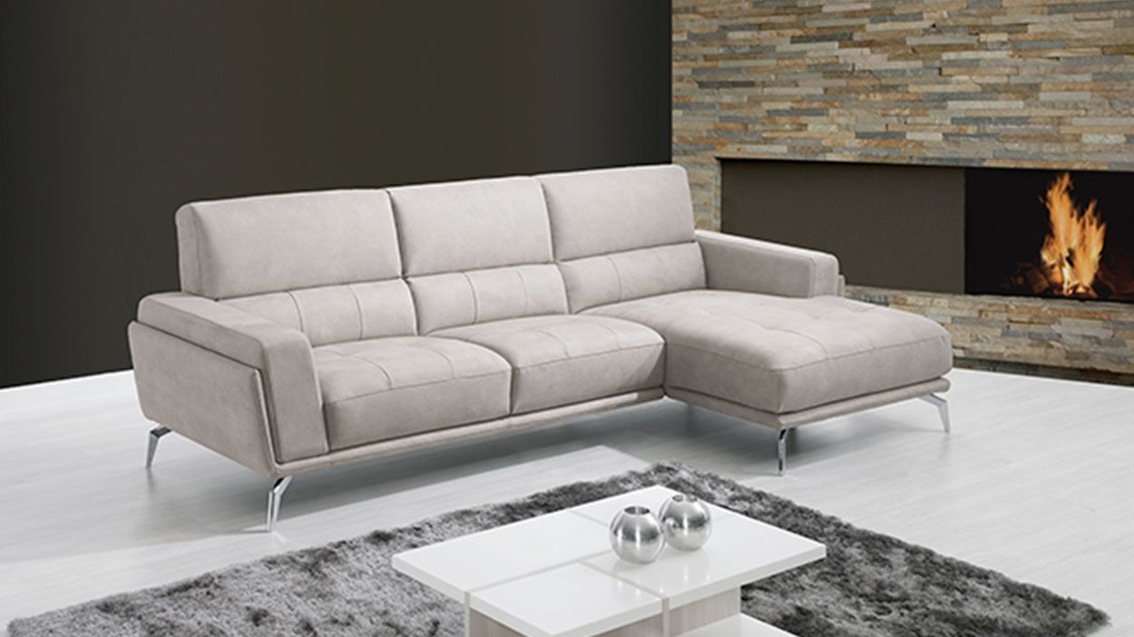 Sofá Megan Chaise, Sofa Chaise Longue Graca Interiores