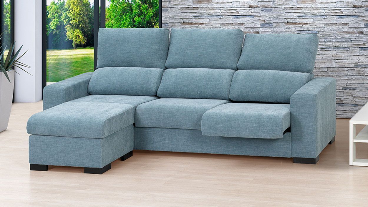 Sofá Raquel Chaise, Sofa Chaise Longue Graca Interiores