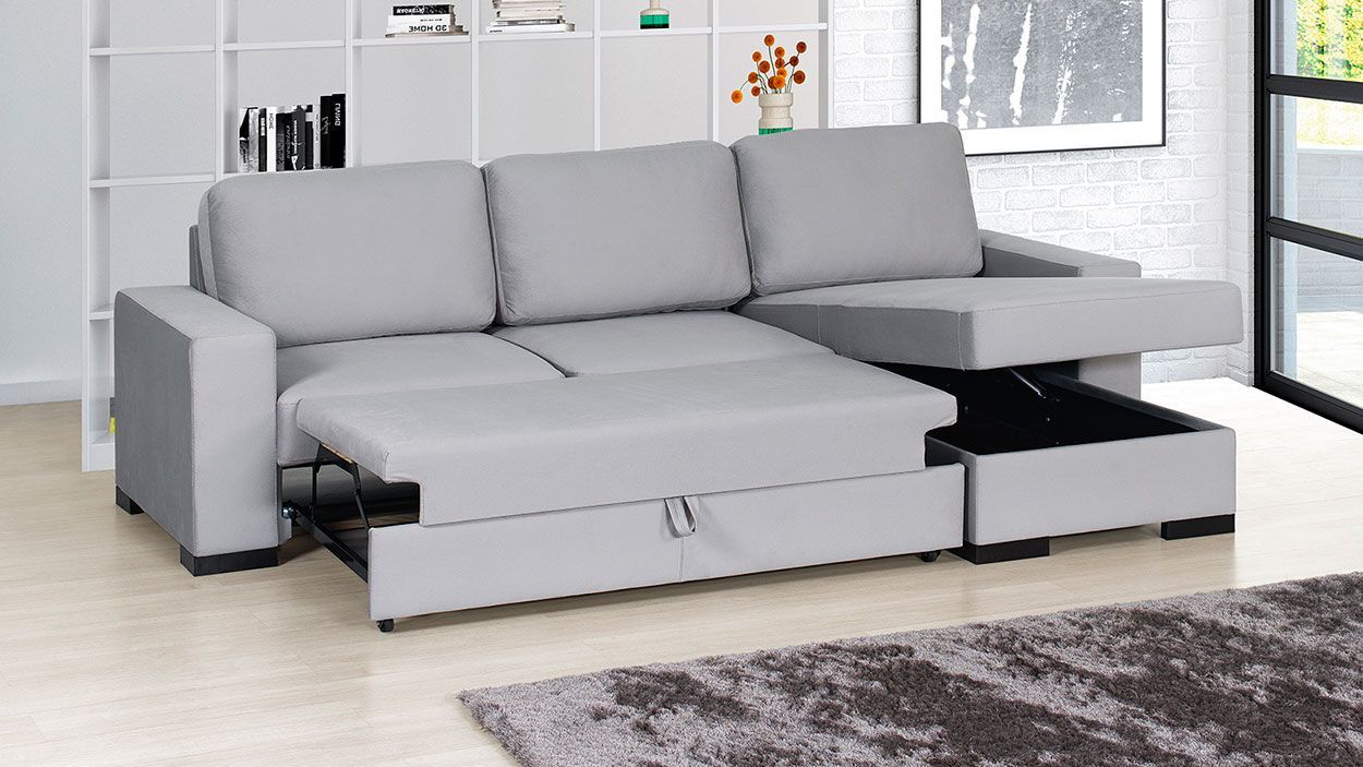 Sofá Chaise Riga c/Cama, Sofa Cama Graca Interiores