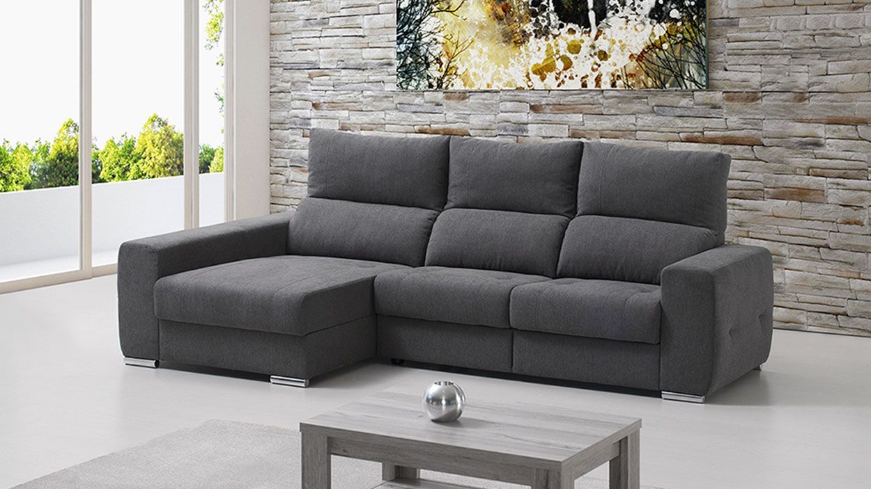 Sofá Sheila Chaise, Sofa Chaise Longue Graca Interiores