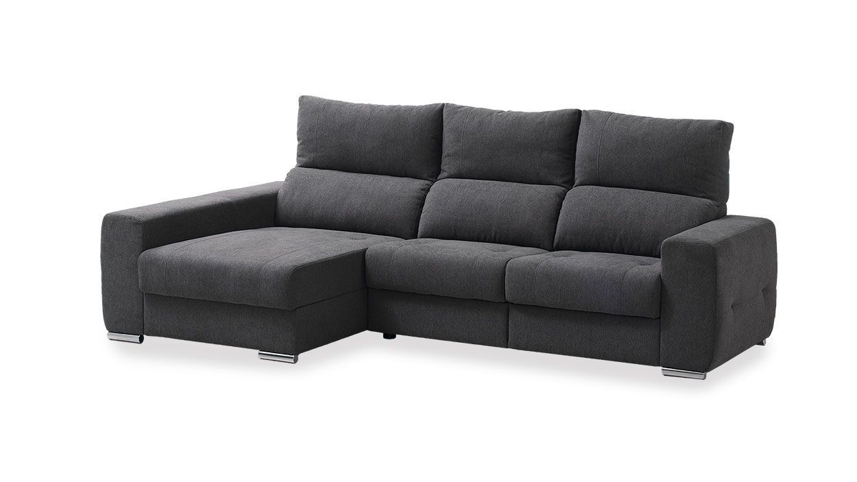 Sofá Sheila Chaise, Sofa Chaise Longue Graca Interiores