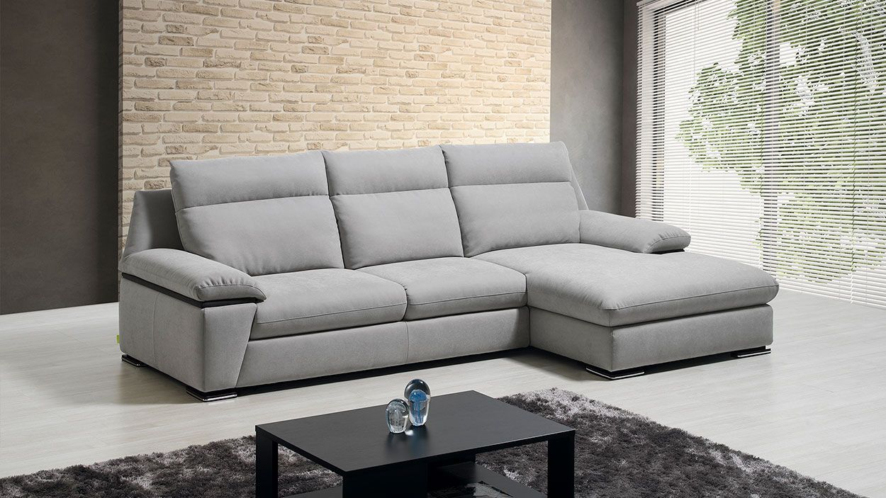 Sofá Chaise Sheryl, Sofa Chaise Longue Graca Interiores