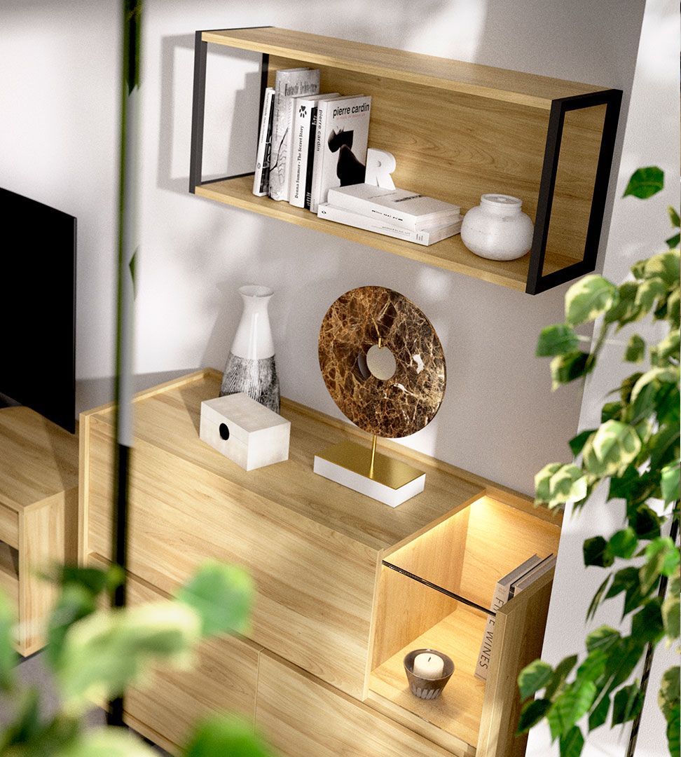 Estante Tv Duo 12, Salas de Estar Graca Interiores