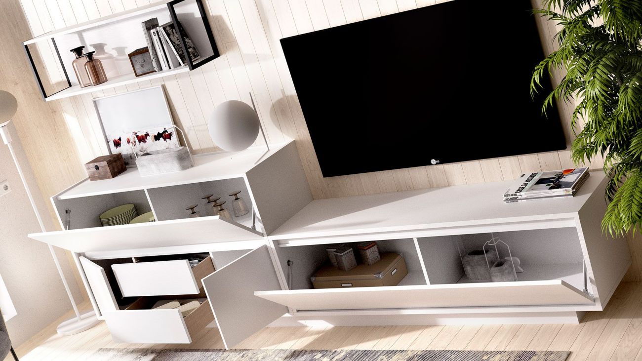 Estante Tv Duo 21, Mobiliário Graça Interiores