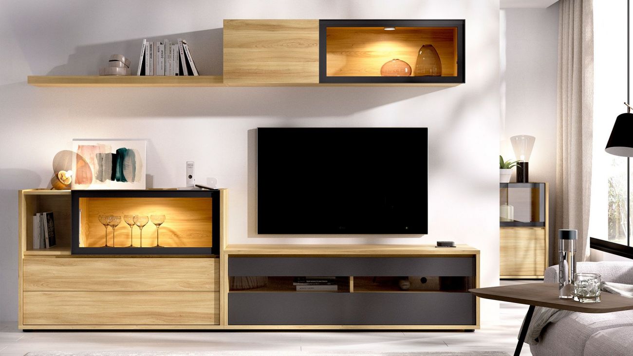 Estante Tv Duo 22, Salas de Estar Graca Interiores