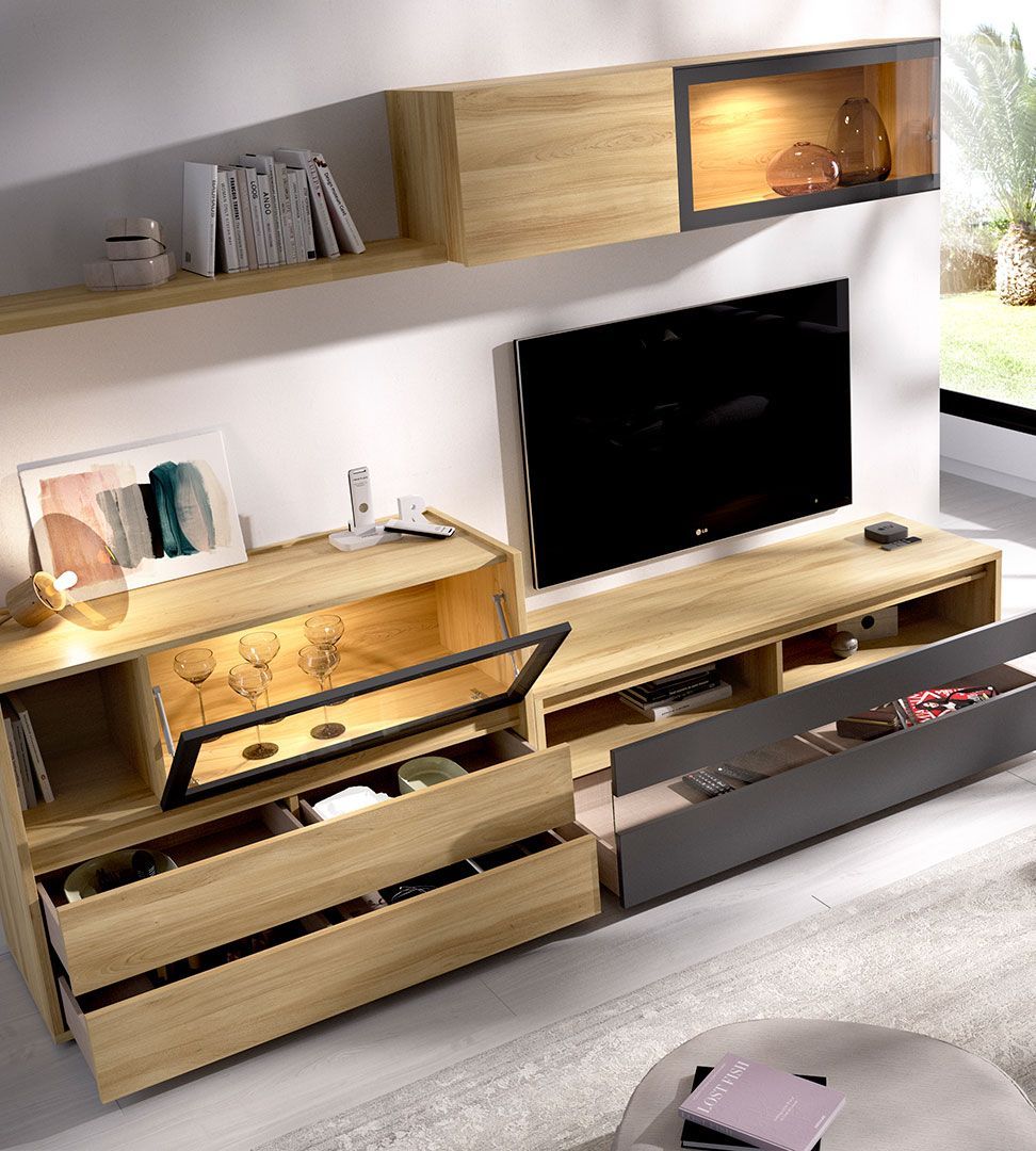 Estante Tv Duo 22, Salas de Estar Graca Interiores