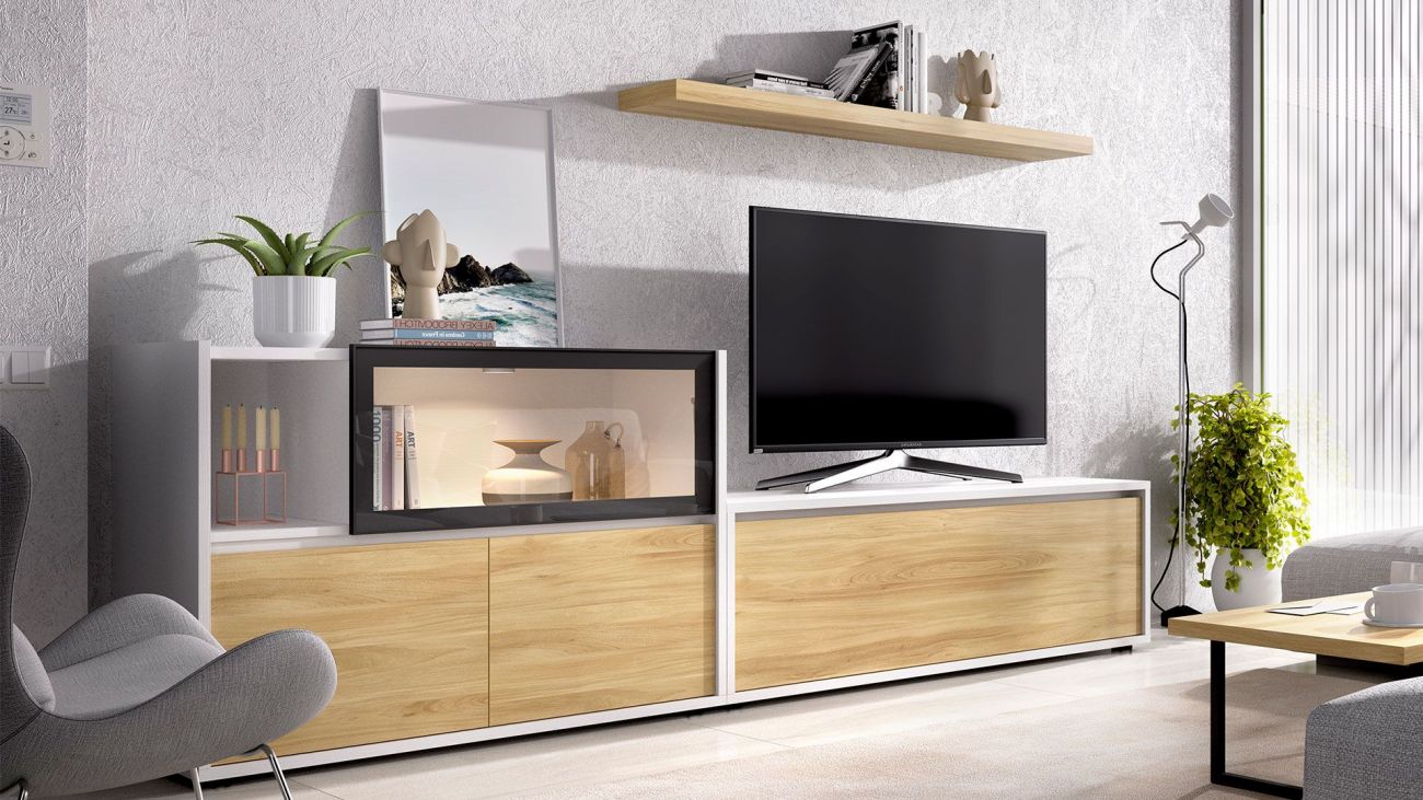 Estante Tv Duo 24, Salas de Estar Graca Interiores