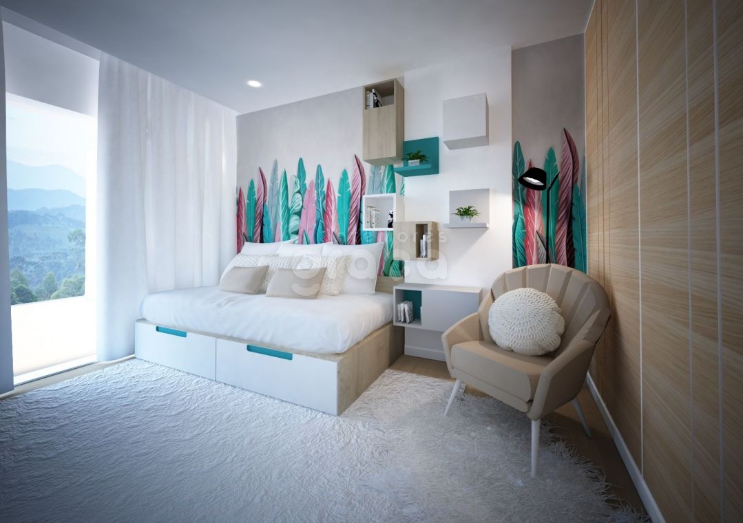 Quarto/escritório multifunções 